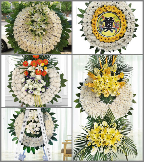 山东青岛李沧区浮山路街道花圈速递